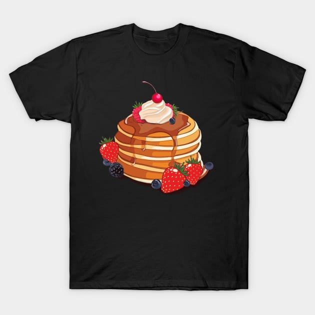 pancakes, kawaii, cream T-Shirt by Collagedream